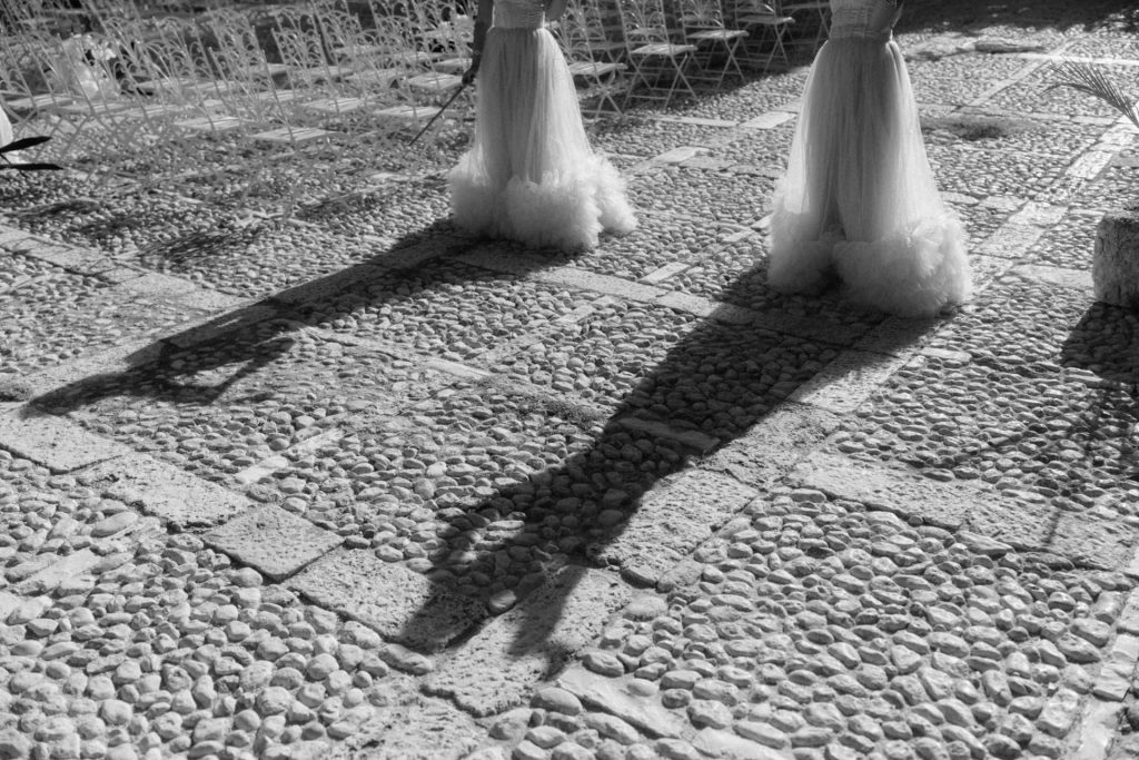 Violisten bei Hochzeit Tonnara Di Scopello Sizilien