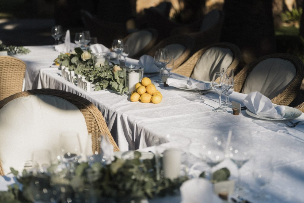 Hochzeitsdinner in der Finca Predio Son Serra Mallorca