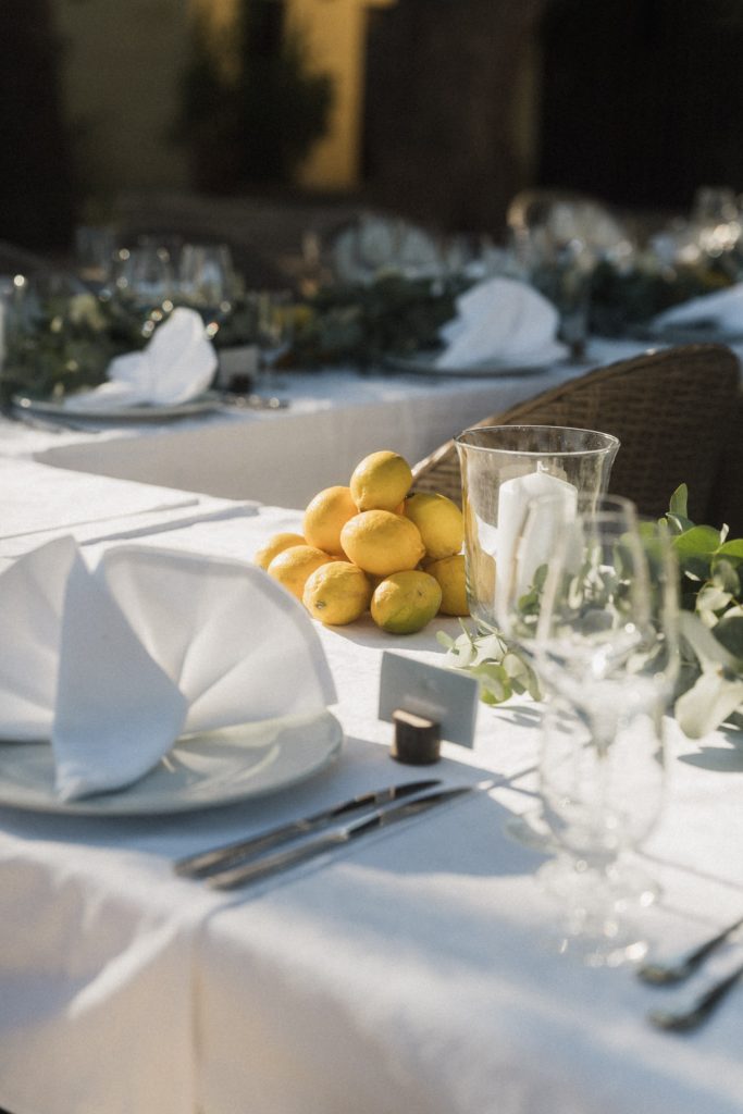 Hochzeitsdinner in der Finca Predio Son Serra Mallorca