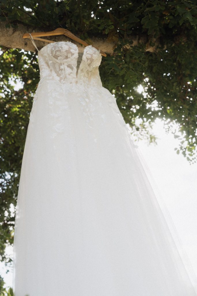 Mallorca Hochzeit Finca Predio Son Serra Hochzeitskleid